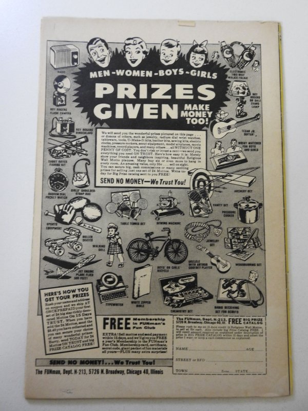 Dick Cole #6 GD+ Condition 2 in cumulative spine split, moisture stain