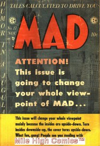 MAD (MAGAZINE) #17 Very Good Comics Book