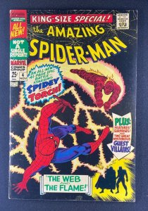 Amazing Spider-Man Annual (1964) #4 FN (6.0) Human Torch Mysterio