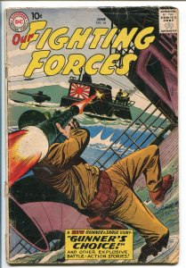 OUR FIGHTING FORCES #46-1959-DC-SILVER AGE-RUSS HEATH-GUNNER AND SARGE-good 