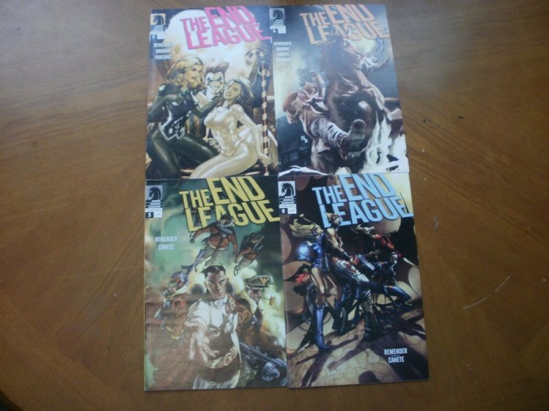 4 Near-Mint Dark Horse THE END LEAGUE Comic #3 4 5 8 (2008 2009 Remender Parsons