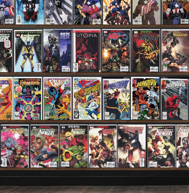 Huge Lot 140+ Comics with The Mighty Avengers, Captain America & More!
