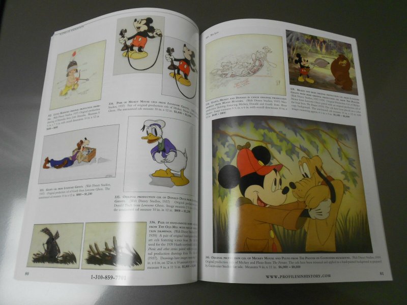 2011 Profiles In History Auction Catalog ICONS OF ANIMATION Mickey Mouse 162 pgs