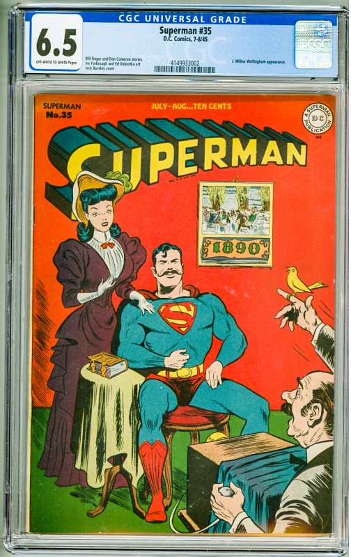 Superman #35 (1945) CGC 6.5! OWW Pages!