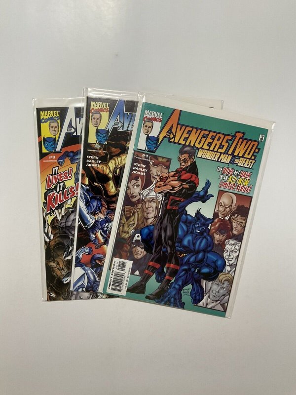 Avengers Two Wonder Man And Beast Lot Run set Near Mint nm Marvel 