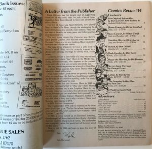 COMICS REVUE Magazine Issue 14 — 1985 Comics Int Spider-Man’s Origin Stan Lee