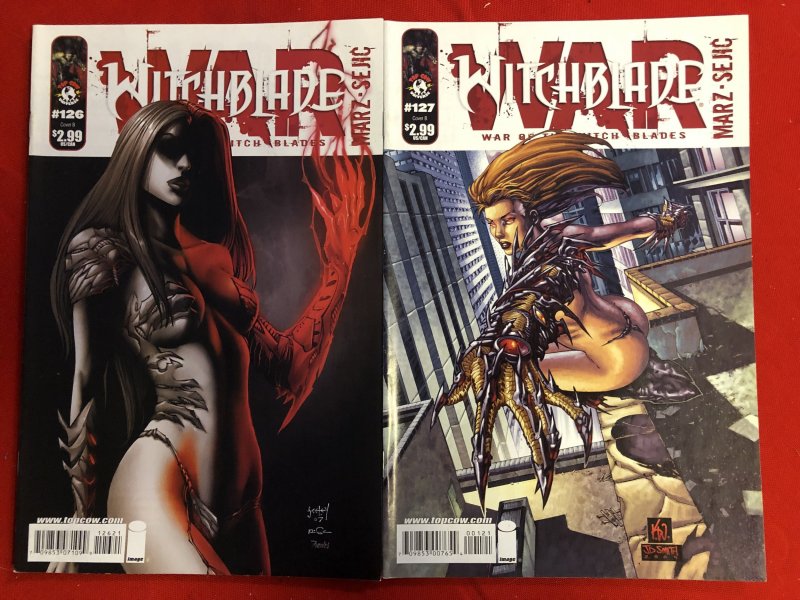 Witchblade #125 & #126 Seeley Cover (2009) NM / VF +