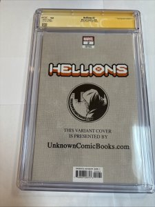 Hellion (2020) # 2 (CGC 9.8 SS) Signed Jay Anacleto * Unknown Comics Virgin