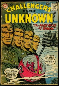 CHALLENGERS OF THE UNKNOWN #10 HERO TEAM-UP SERIES '59 FR/G 