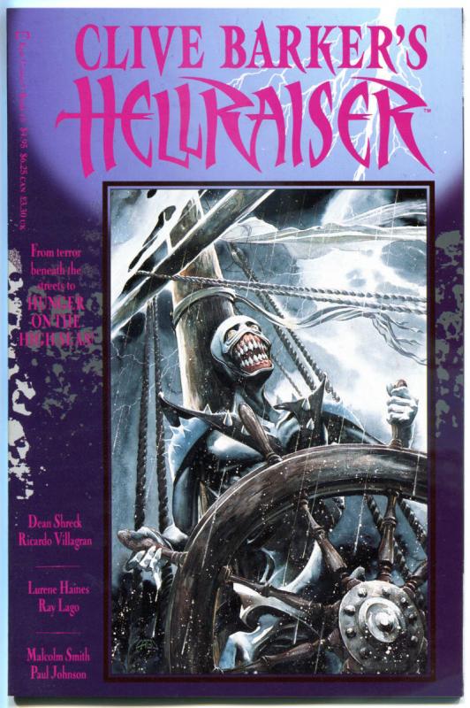 HELLRAISER #19, NM, Clive Barker, Terror Hunger on High Seas, Horror, 1989