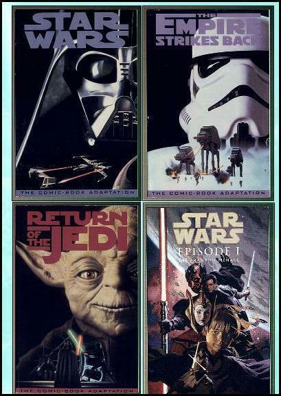 STAR WARS THE MOVIES: PHOTO COVER TRADE SET+ 1