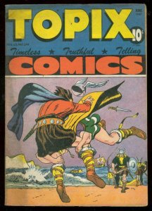 TOPIX COMICS V.5 #9 1947-VIKING COVER-KING OF KINGS- VF-