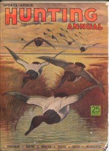 Sports Afield Hunting Annual 1942-W J Wilwerding cover art-hunting laws-old w...