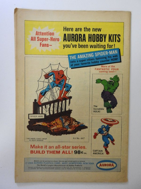 Fantastic Four #58 (1967) VG Condition moisture stain, ink fc