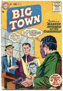 BIG TOWN #42 1956-DC COMICS-TV SERIES-MASKED MENACE G