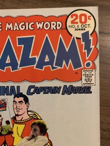 Shazam! #6 NM- Better Late Than Never C. C. Beck Cover Art DC Comics 1973 Bronze