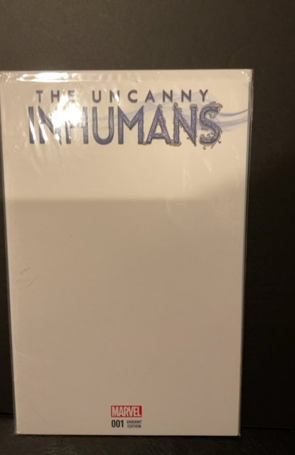 Uncanny Inhumans #1 Blank Cover (2015)