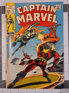 Marvel Comics Captain Marvel #9 January 1969 Between Hammer and Anvil