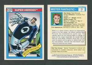 1990 Marvel Comics Card  #19 ( Mr. Fantastic)  NM+