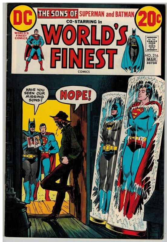 WORLDS FINEST 216 FN Mar. 1973 COMICS BOOK