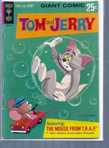 Tom and Jerry: The Mouse from T.R.A.P. #1 VG ; Gold Key | low grade comic 1966 G