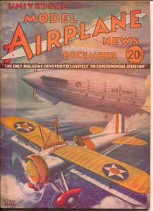 Model Airplane News-12/1933-pulp style cover-Navy Zeppelin-Kotula-P