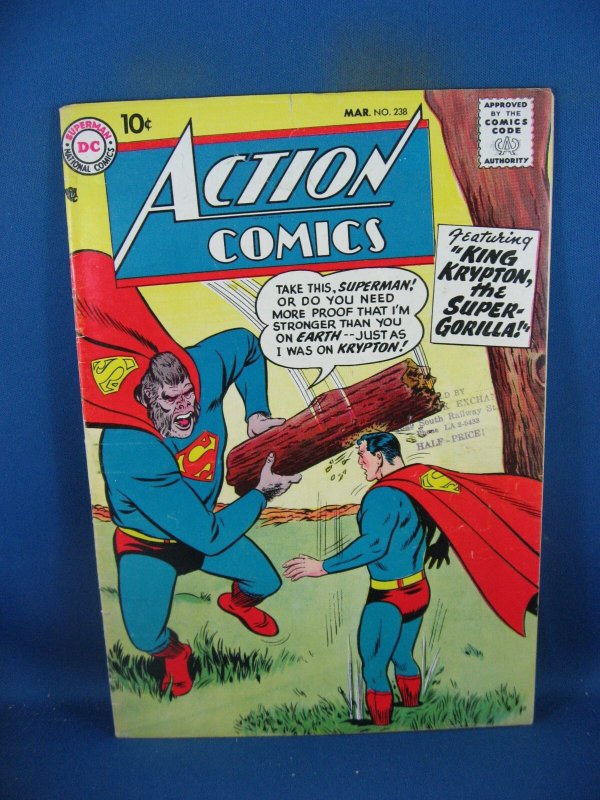ACTION COMICS 238 F SUPER GORILLA DC 1958
