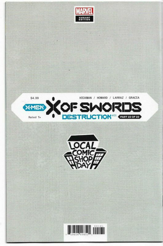 X-MEN X OF SWORDS DESTRUCTION#1 NM 2021 LCSD EDITION MARVEL COMICS