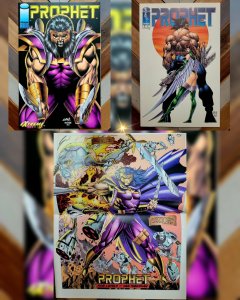 Lot of 2: Prophet #1 & 9 (Image 1994) Rob Liefeld, Stephen Platt + Poster (9.0)