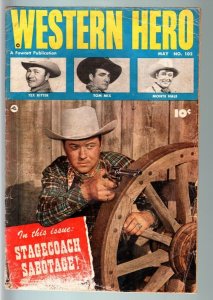 WESTERN HERO #102-TOM MIX-FAWCETT COWBOY COMIC-GOLDEN AGE G