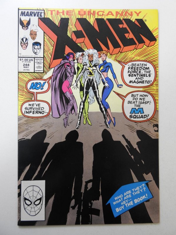 The Uncanny X-Men #244 (1989) VF/NM Condition! 1st appearance of Jubilee!