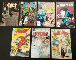 MISC DC COMICS 7PC (VF) BATMAN THE CULT GRAPHIC NOVEL, FLASH #1 1985-88