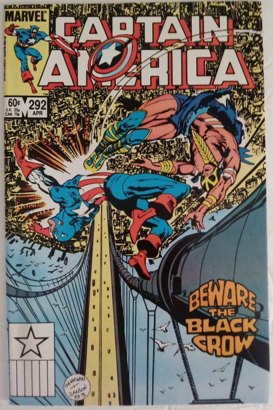 CAPTAIN AMERICA #292 Marvel Comics ID#MBX2