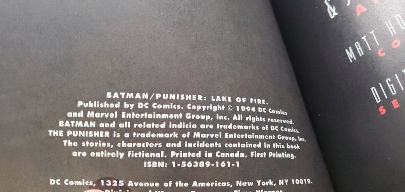 Batman Punisher Lake of Fire #1 Marvel   DC   1994 NM+ 