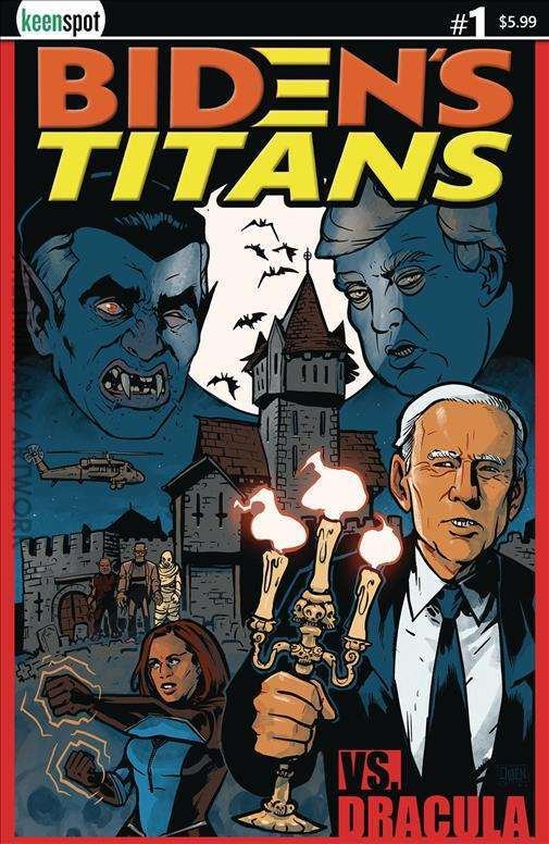Biden's Titans Vs Dracula #1A VF/NM ; Keenspot | Trump Kamala Cover