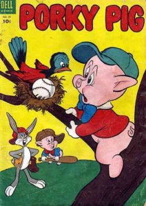 Porky Pig (Dell) #29 VG ; Dell | low grade comic July 1953 baseball