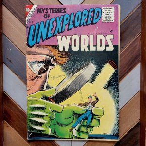 MYSTERIES OF UNEXPLORED WORLDS #3 VG 1957 Charlton Scarce EARLY DITKO Silver Age