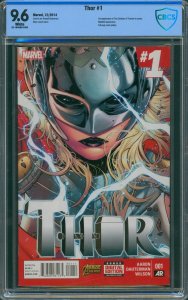 Thor #1 (2014) CBCS 9.6 Jane Foster Thor Key