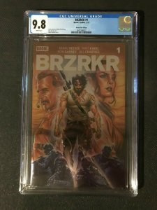 BRZRKR # 1 Brooks Foil Variant CGC 9.8 Boom Studios Keanu Reeves 