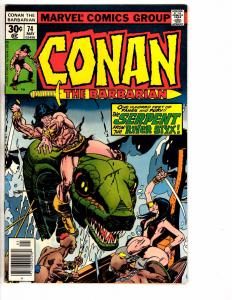 6 Conan The Barbarian Marvel Comic Books # 70 71 72 73 74 75 VF Or Better WI1