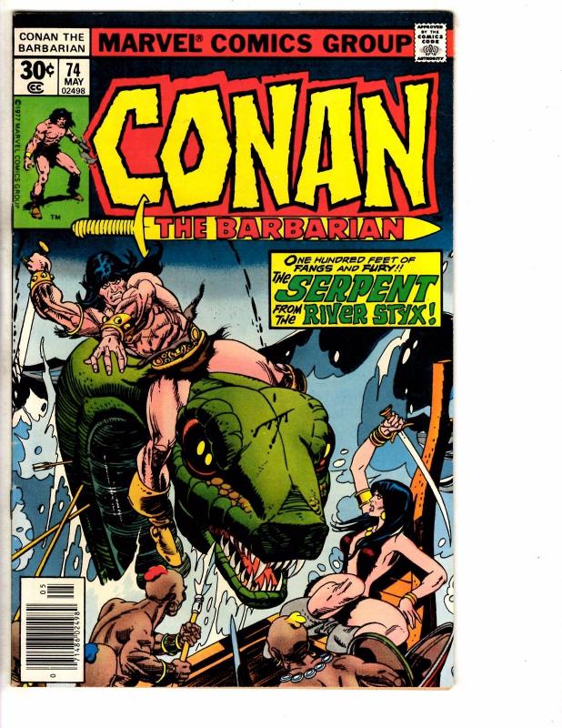 6 Conan The Barbarian Marvel Comic Books # 70 71 72 73 74 75 VF Or Better WI1