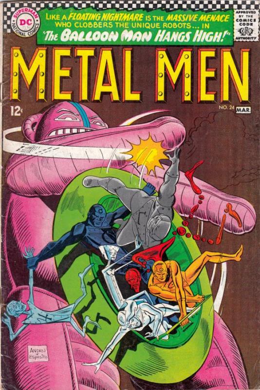 Metal Men #24 (Mar-67) VG+ Affordable-Grade Metal Men (Led, Tina, Tin, Gold, ...