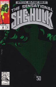 Sensational She-Hulk, The #50 VF ; Marvel | John Byrne Green Foil Cover