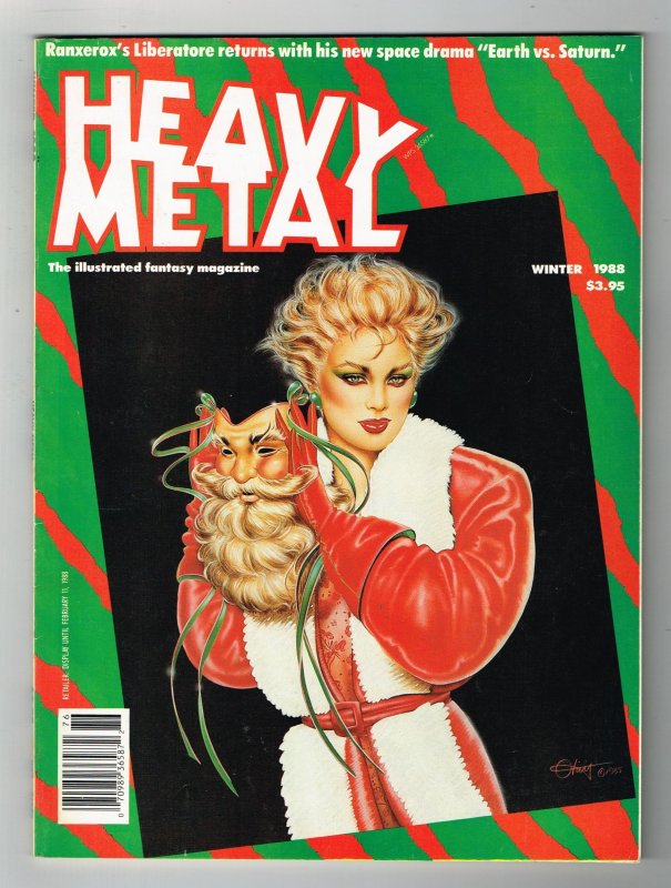 Heavy Metal Magazine #4 Winter (1988)  Olivia De Berardinis Christmas Cover