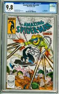 The Amazing Spider-Man #299 (1988) CGC 9.8! White Pages!