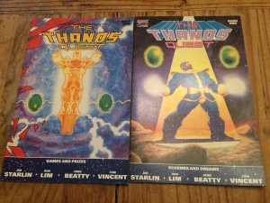 Thanos Quest 1 & 2   Complete Series Set   Starlin scripts & covers