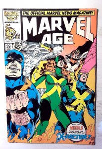 Marvel Age #39 (1986) Marvel Comics X-Men Cyclops Iceman Angel Beast 1st Print