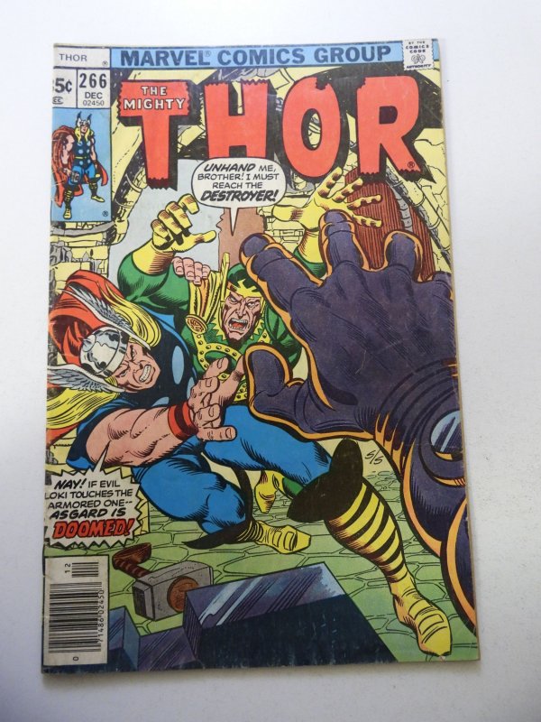 Thor #266 (1977) VG- Condition moisture stains