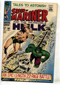 TALES TO ASTONISH #100--HULK--SUB-MARINER---comic book--VF+