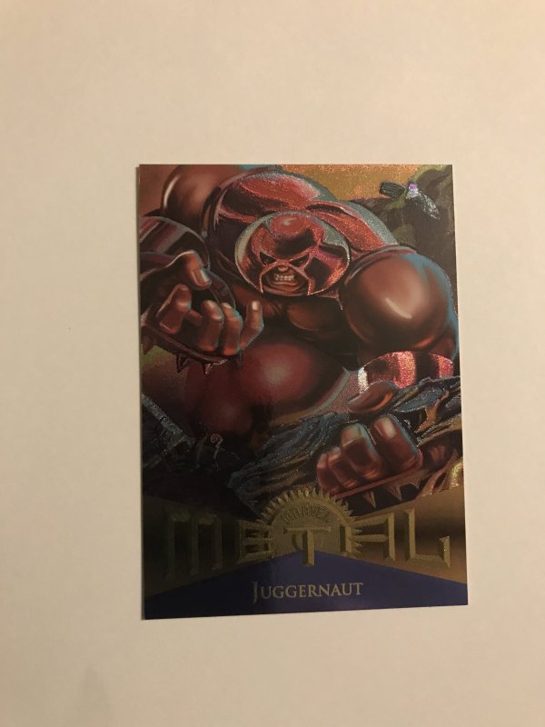 JUGGERNAUT #99 card : Marvel Metal 1995 Fleer Chromium; NM/M X-men, base